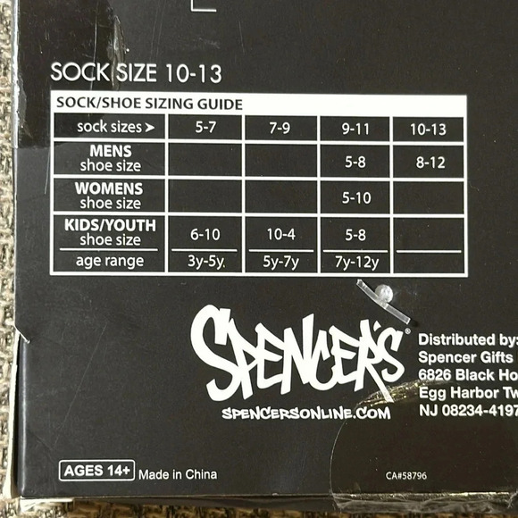 SPENCER’S GIFTS Character Collection Unicorn Knee Socks Socks 10-13 Unisexal - Picture 4 of 4